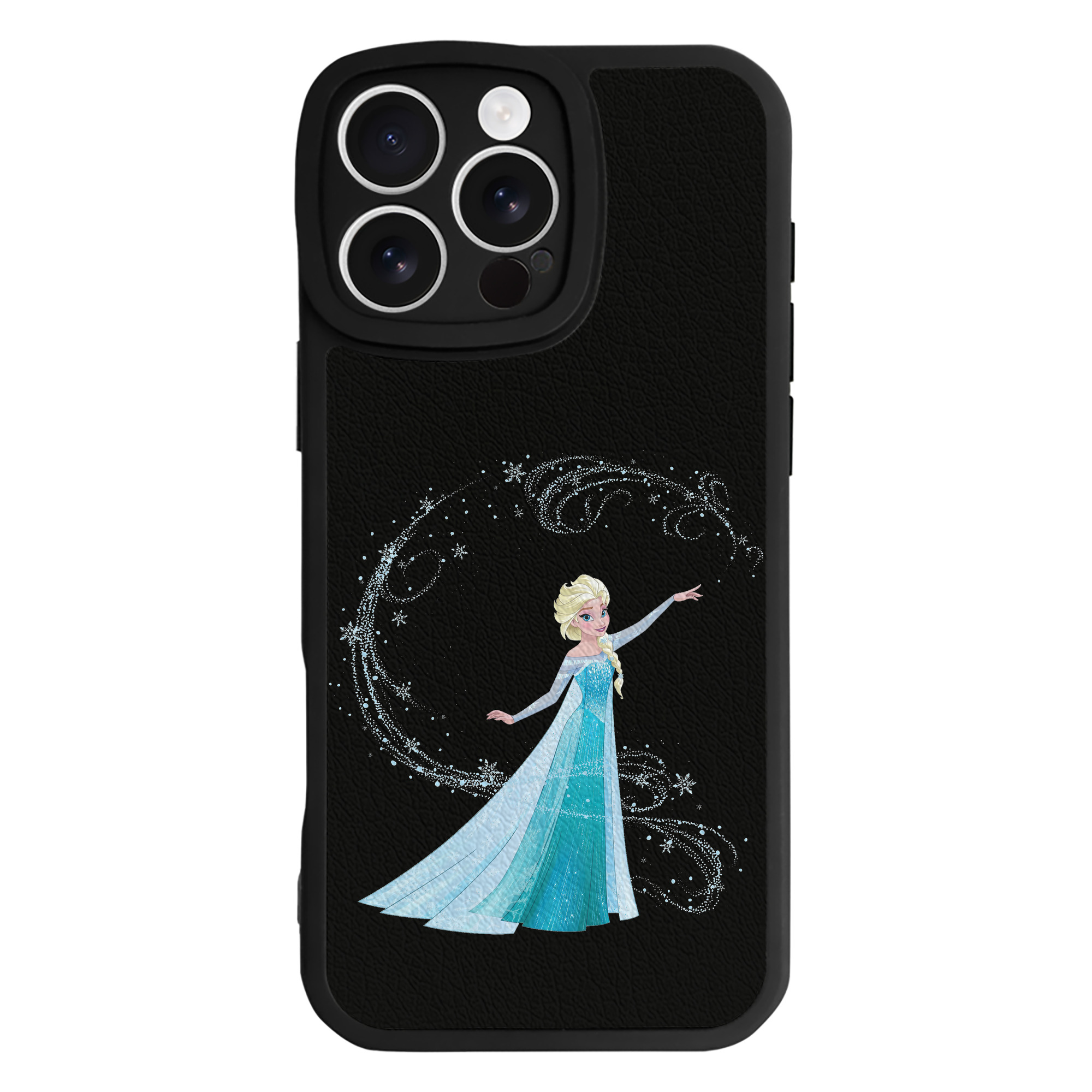 （画像用） アナと雪の女王 アンナ エルサ Frozen Anna Elsa 【iPhone 16シリーズ対応】シリコンスマホケース（レザー調） 材質：シリコン